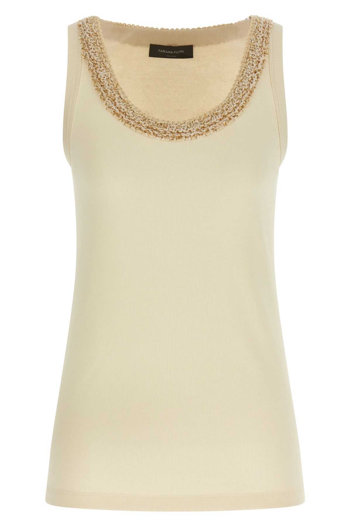 Tweed Insert Top - Size 38 IT