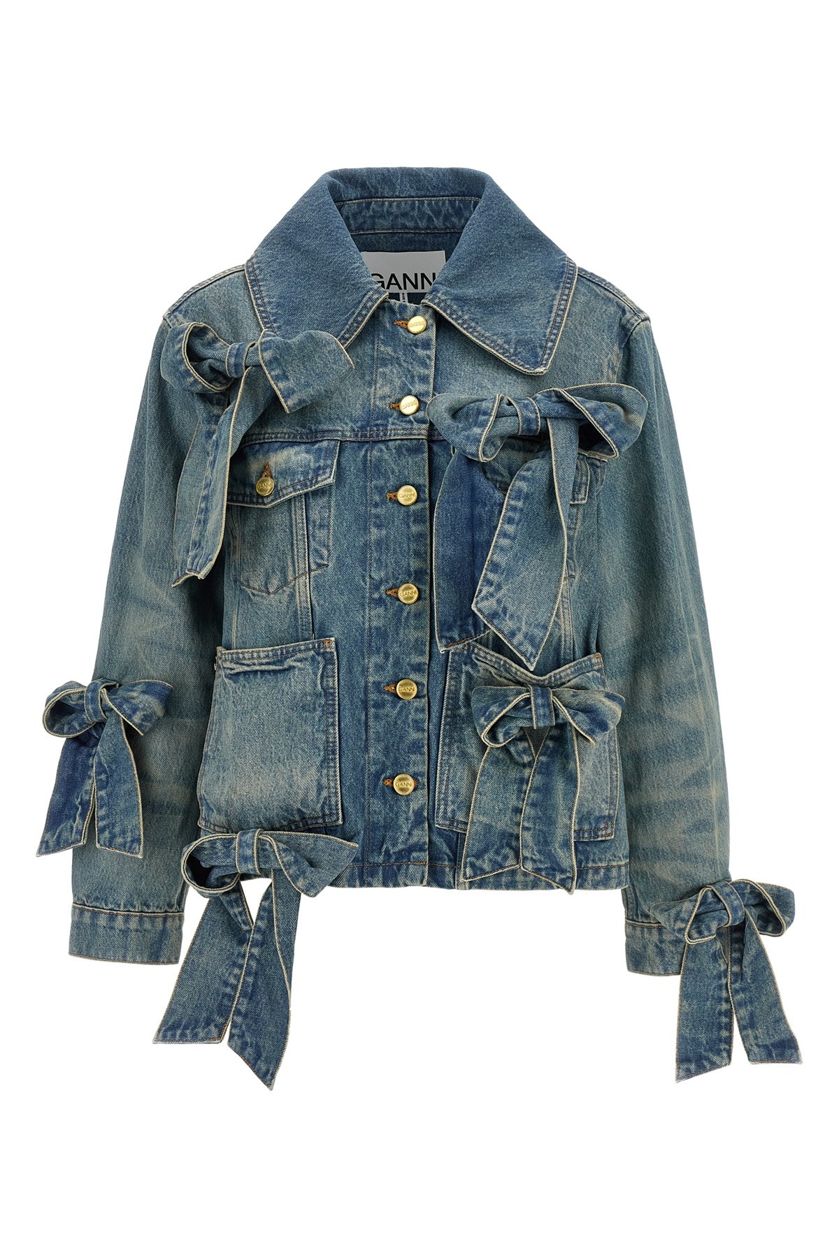 GANNI Giacca 'Light Rigid Denim'