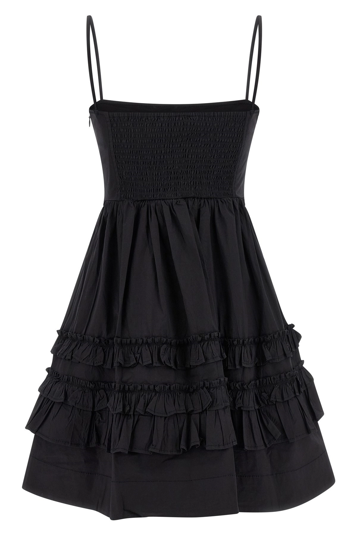 strapless open back dress Pleated Georgette Strap Smock Dress – Club21.com main image 0