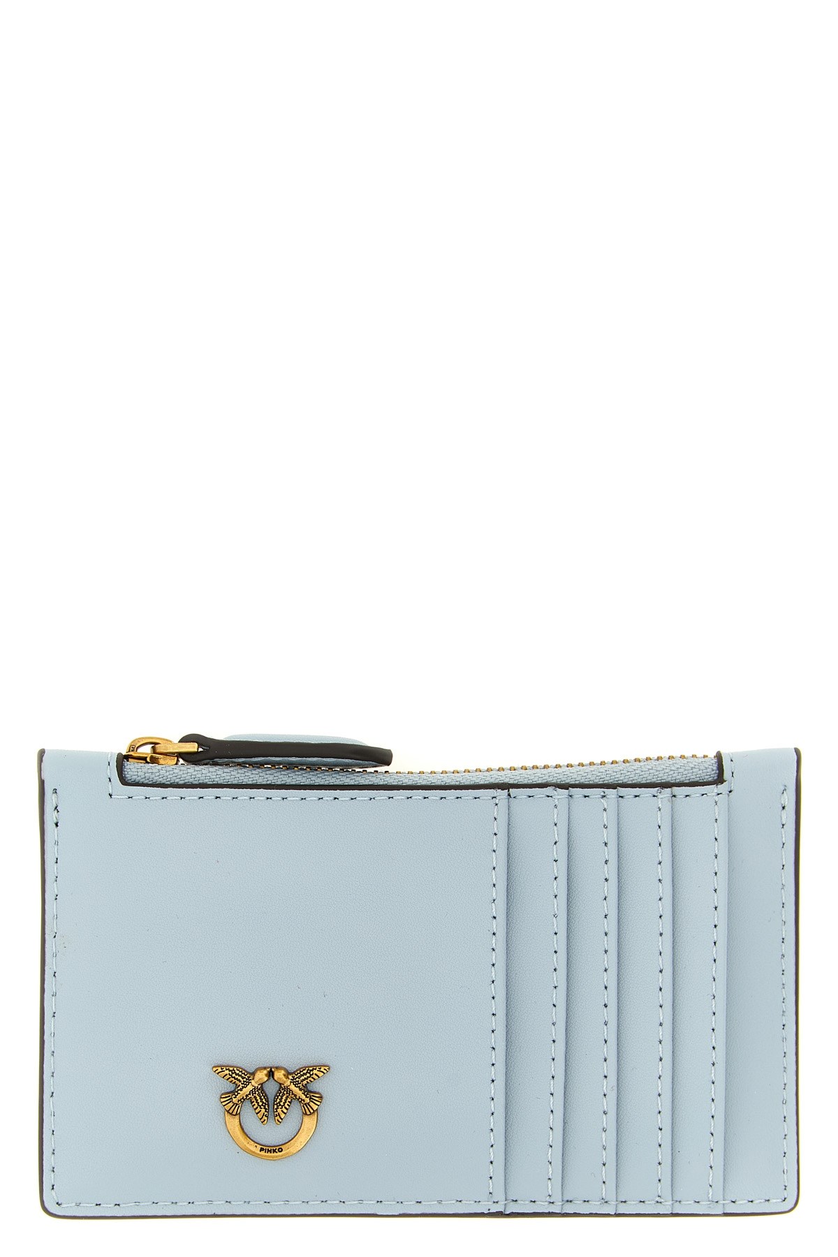Pinko 'airone' Card Holder In Blue