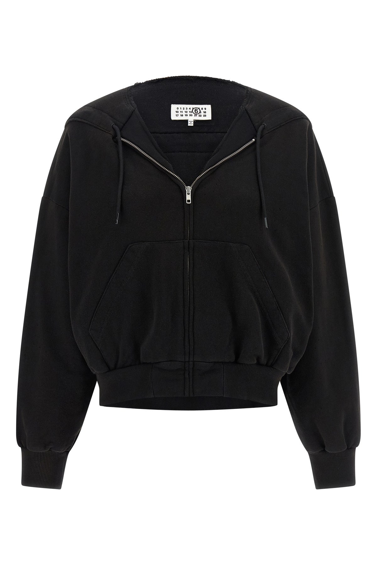MM6 MAISON MARGIELA Trompe L'oeil Kapuzenpullover　MM6 MAISON MARGIELA だまし絵カプゼンプルオーバー MM6