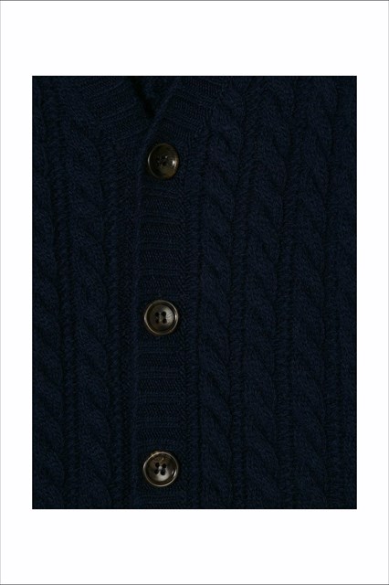 wool cardigan with button close