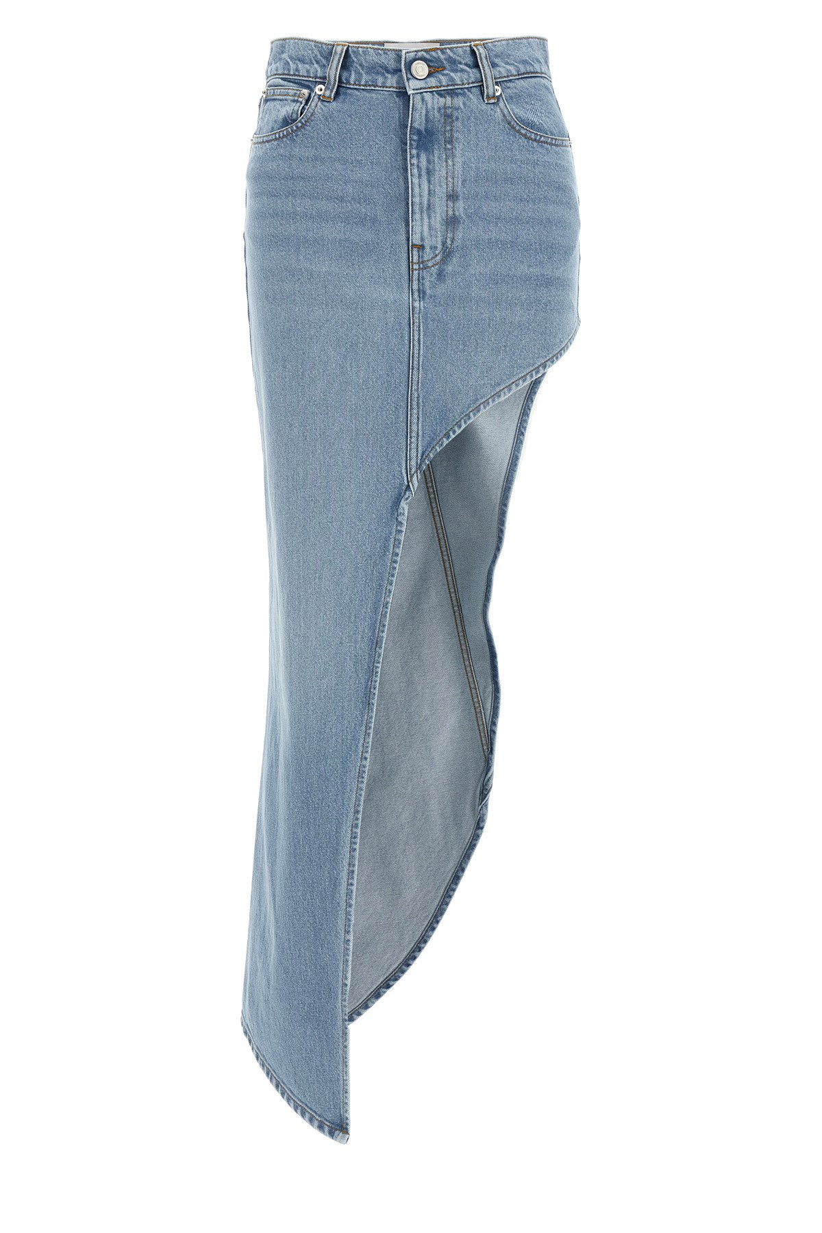 'One-Leg Denim' Skirt - Size 34 FR