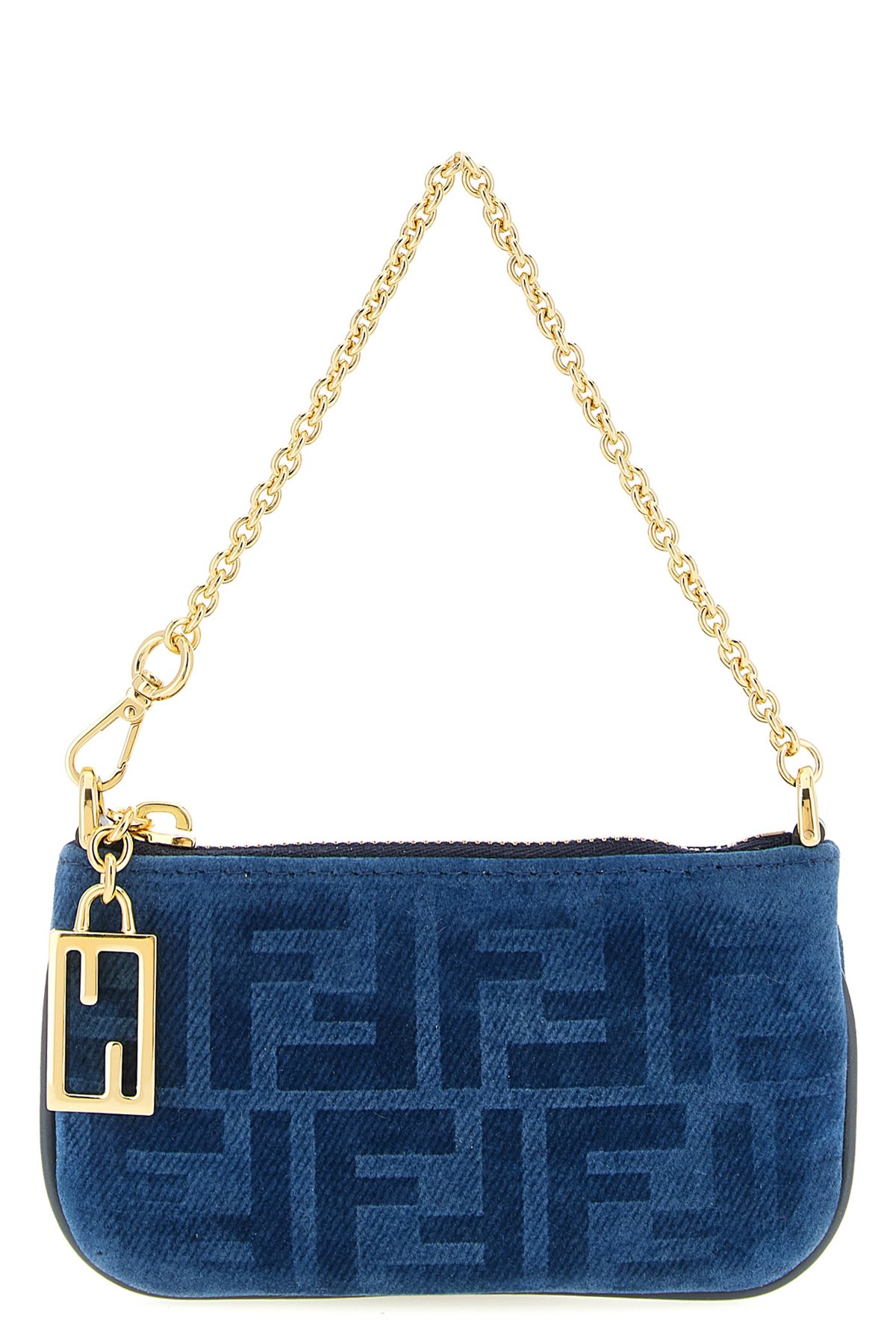 FENDI Pouch Denim Ff Mini