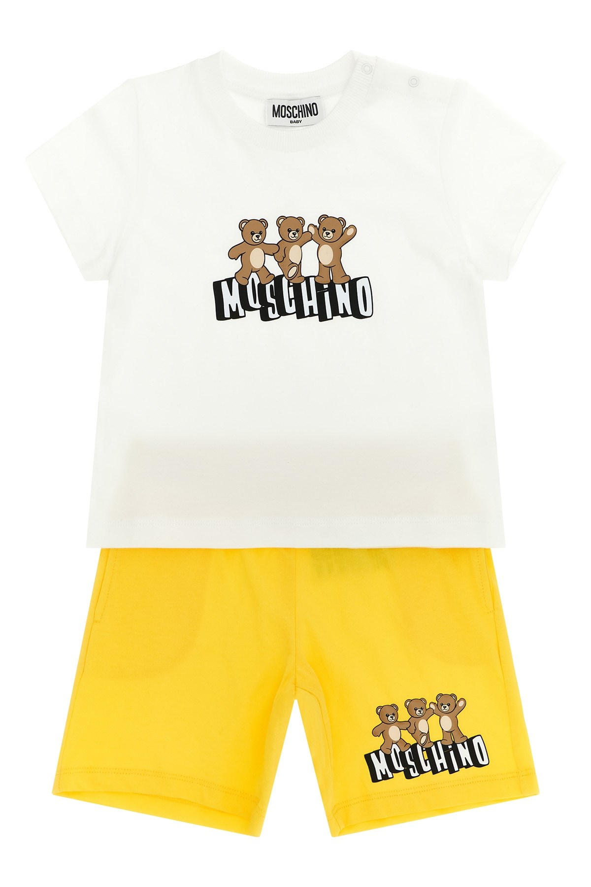 'Moschino Teddy Bear' T-Shirt + Bermuda Suits - Size 18-24M