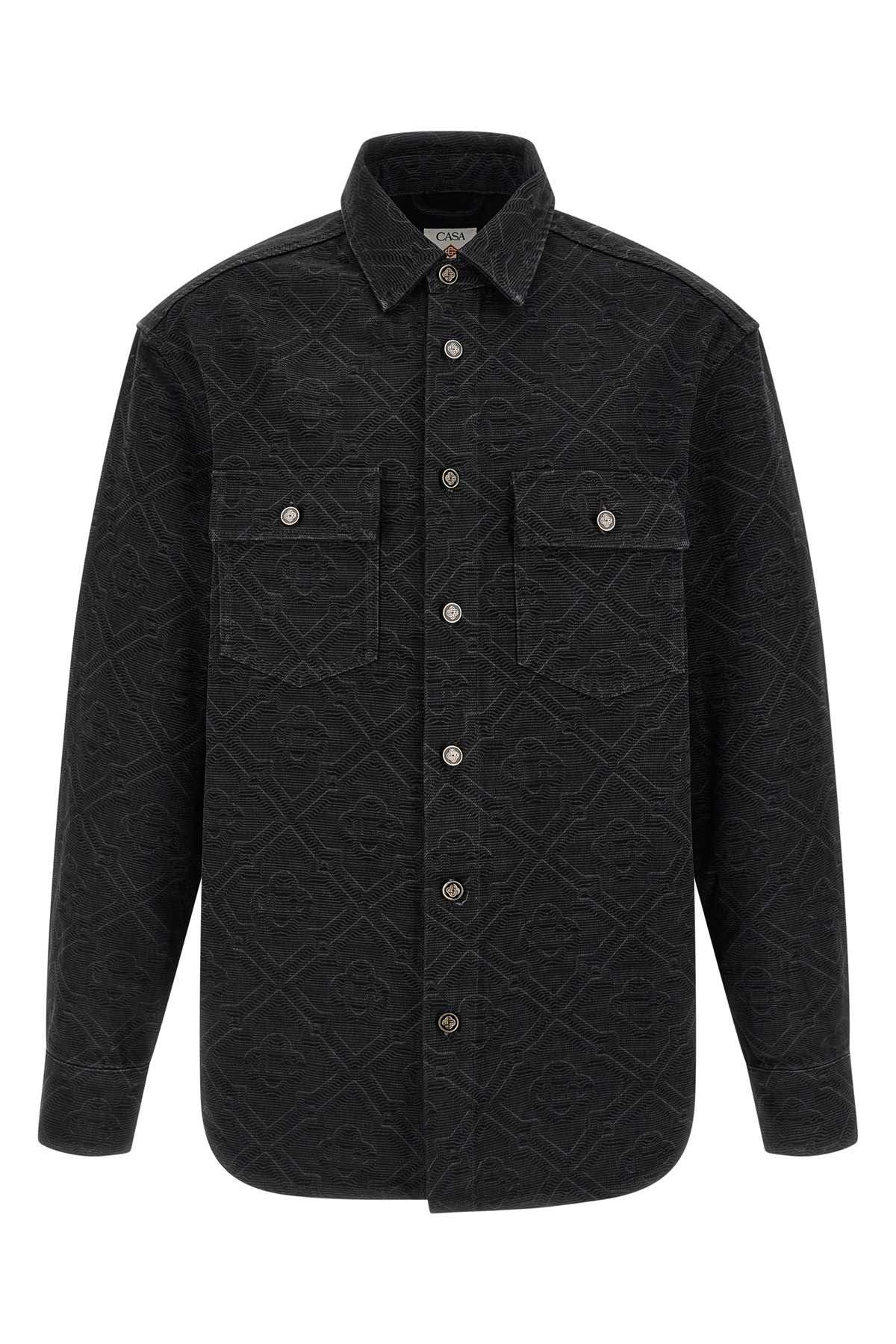 CASABLANCA Overshirt 'Laser Monogram Denim'