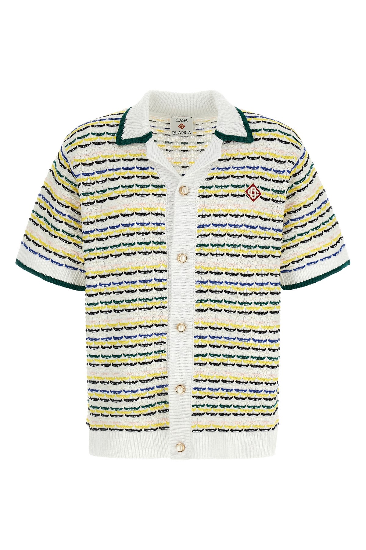 CASABLANCA Hemd "Tuck Stitch Short Sleeve"　カサブランカ ヘムド「タックステッチ半袖」 CASABLANCA