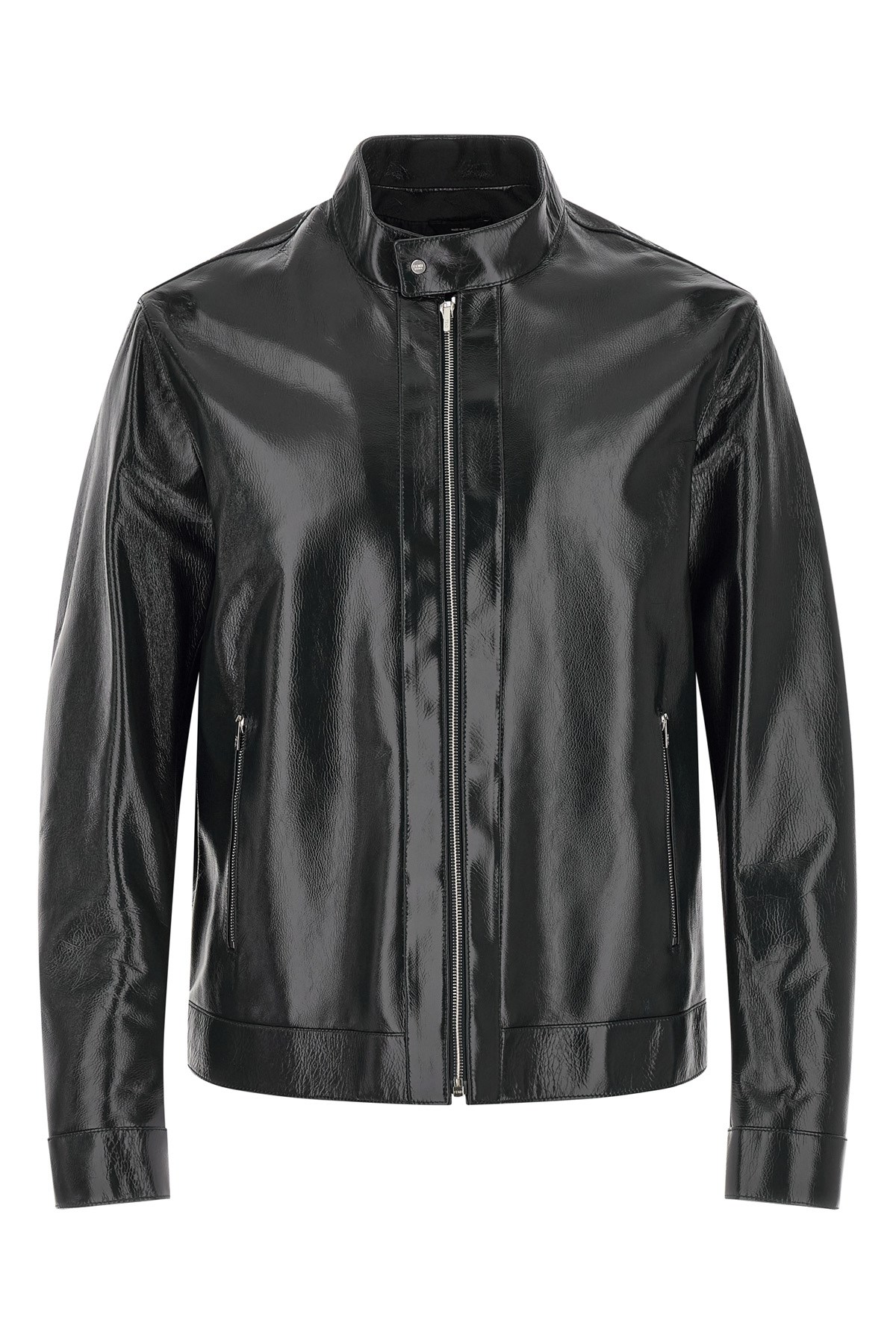 Lacquered Leather Blouson - Size 50 IT