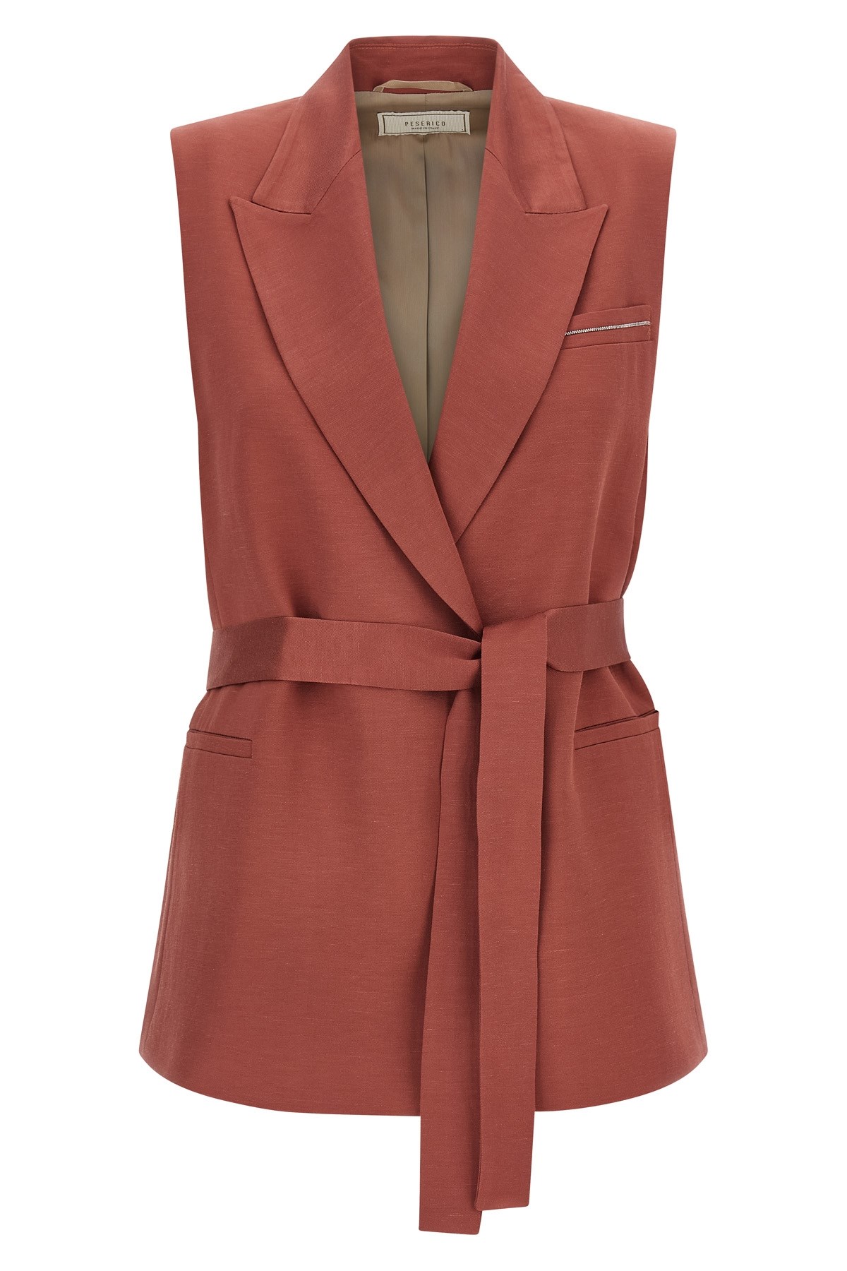 Linen Viscose Vest - Size 42 IT