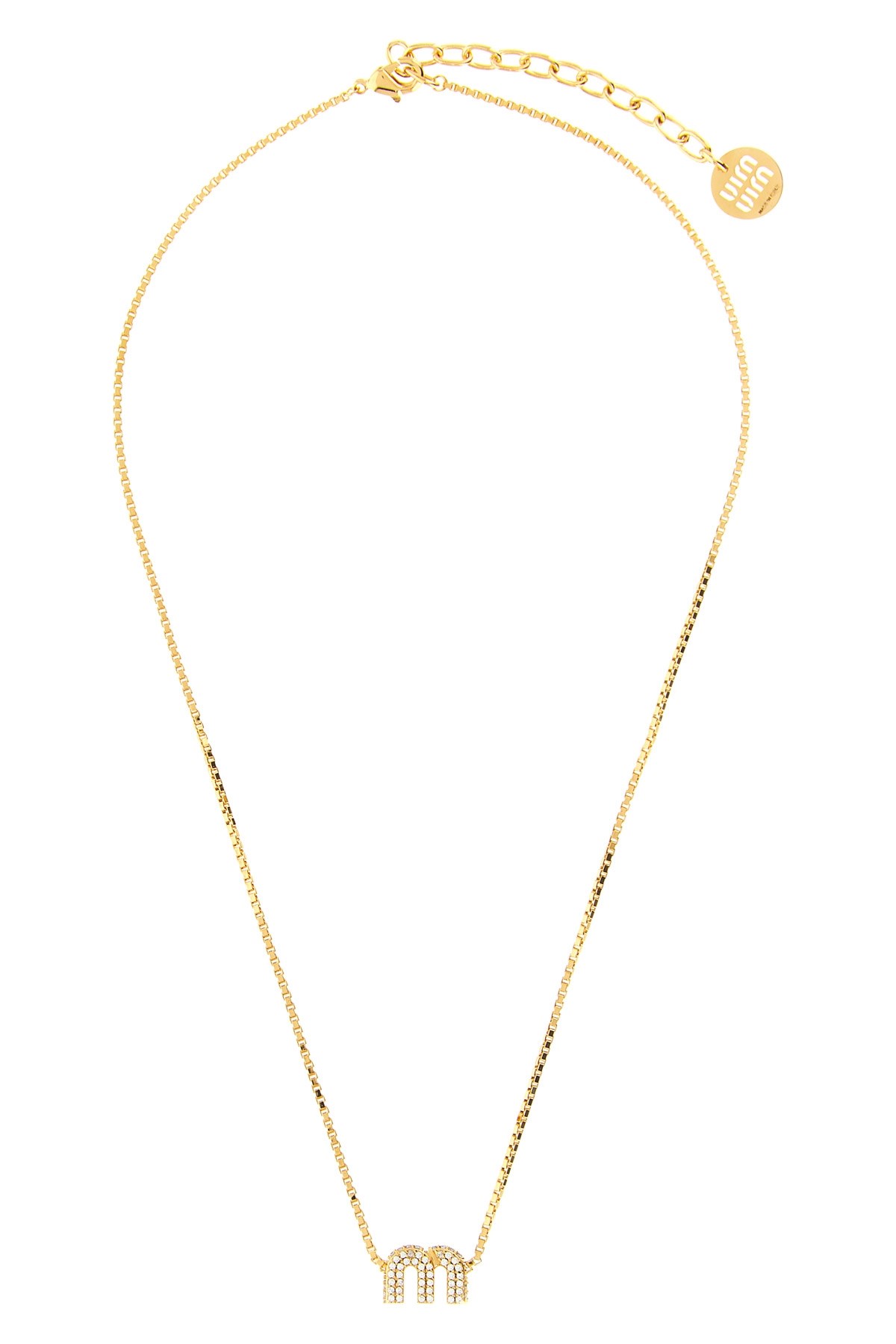 Strass Logo Necklace