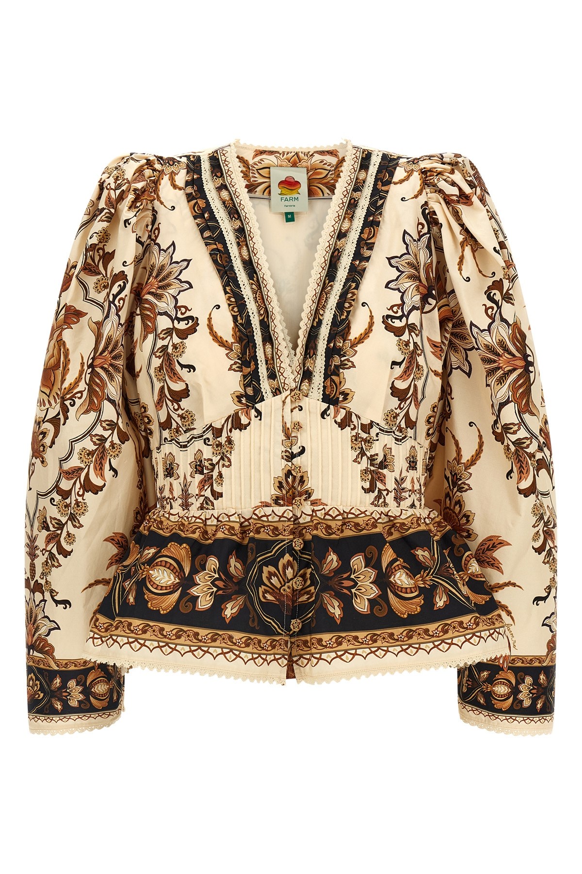 FARM RIO Blusa 'Majestic Garden Sand'