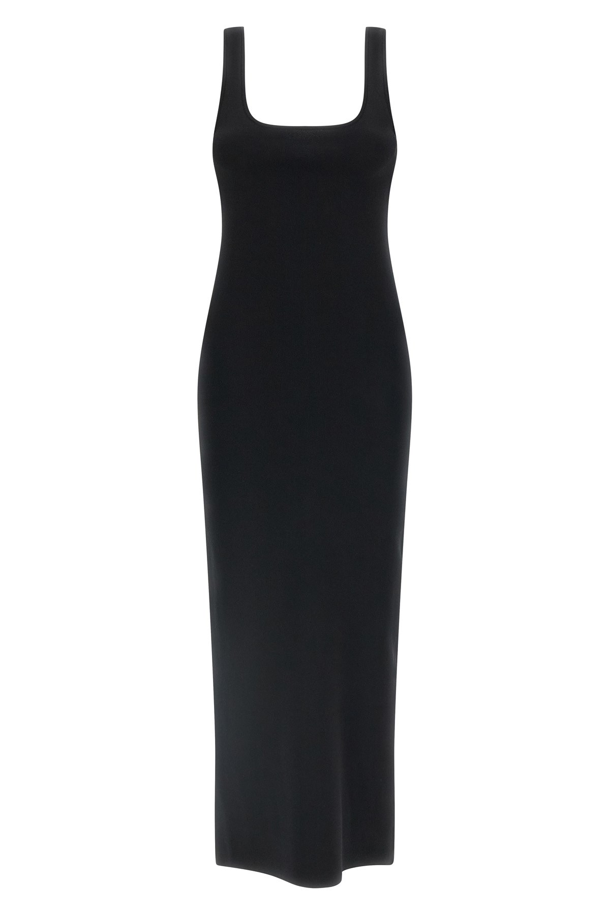 Entire Studios Squared Neckline Dress In Black