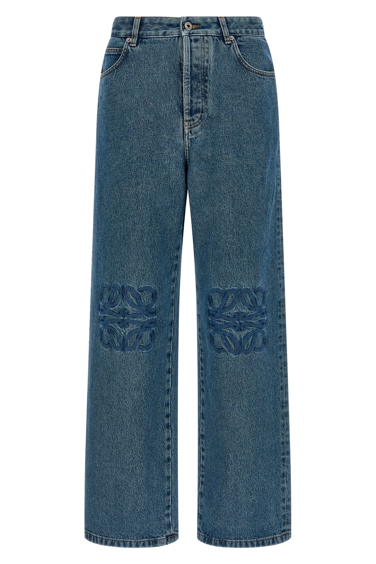 Loewe 'anagram' Jeans In Blue