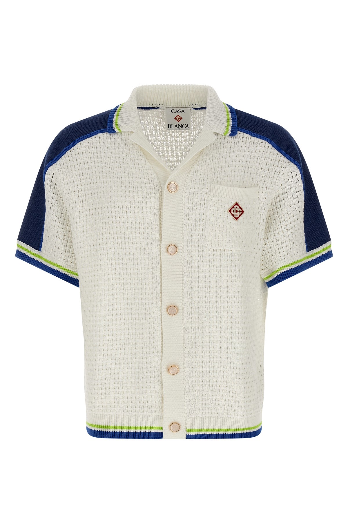 CASABLANCA Hemd "Tennis Cotton Crochet"　カサブランカ シャツ「テニスコットンクロッシェ」 CASABLANCA