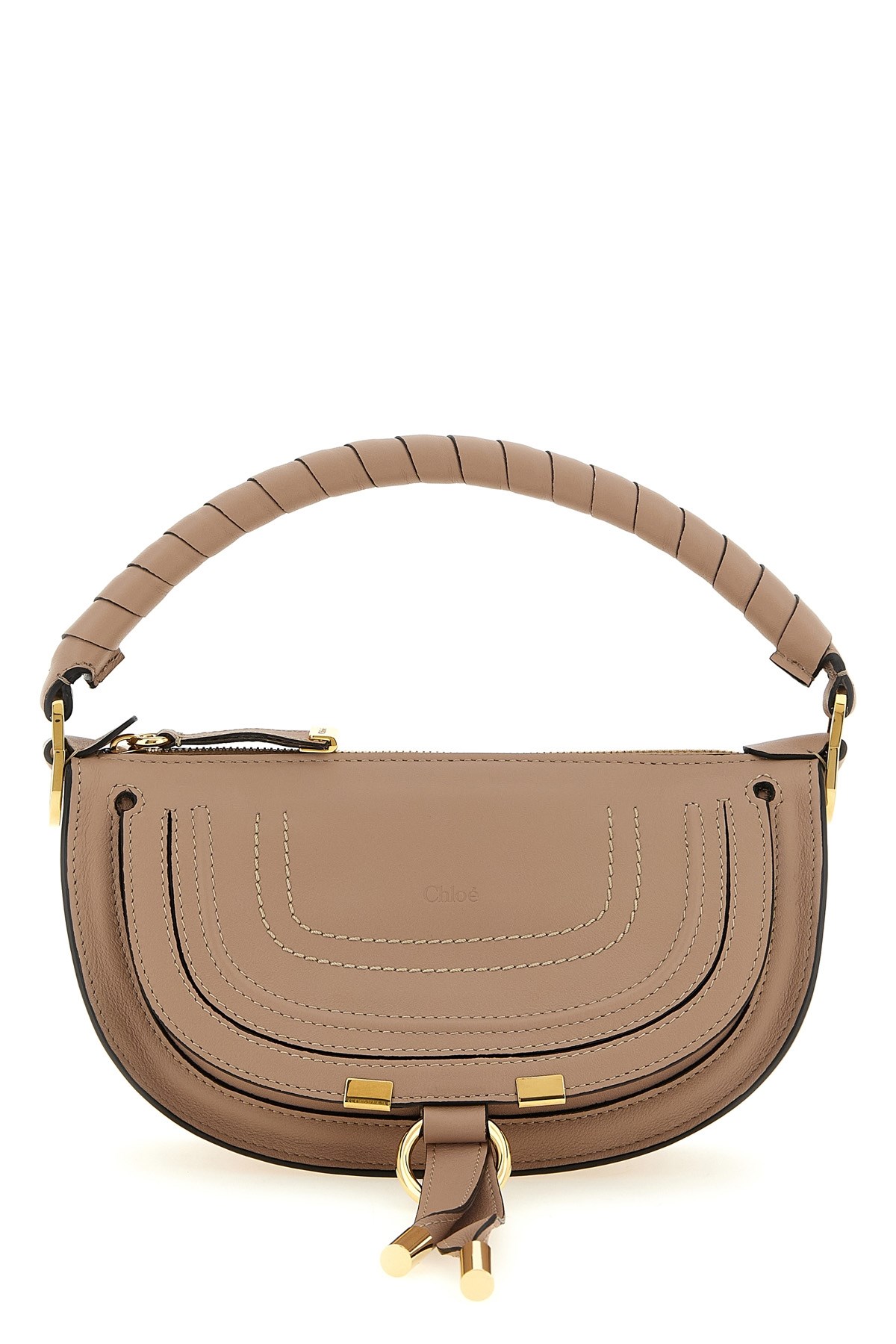 Chloé 'marcie' Mini Shoulder Bag In Sand