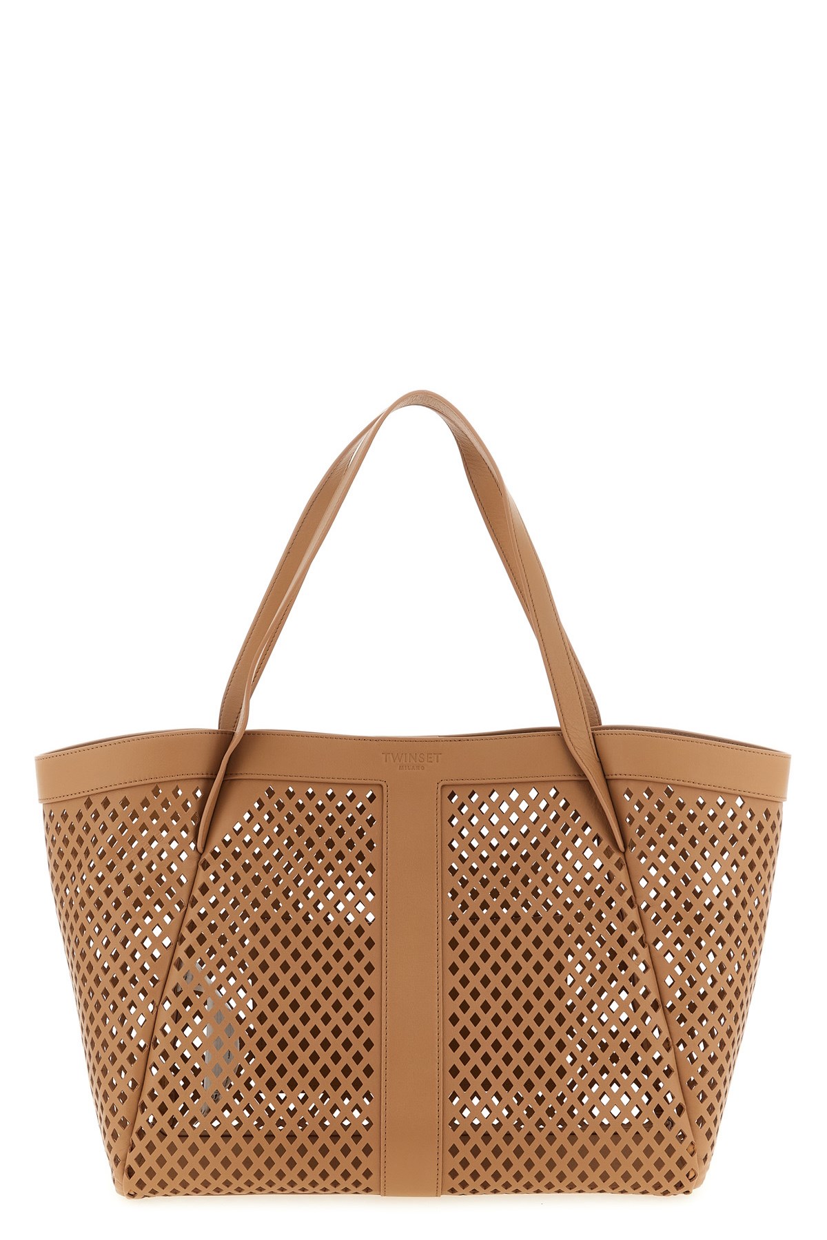 Openwork Leather Shopping Bag - Size U