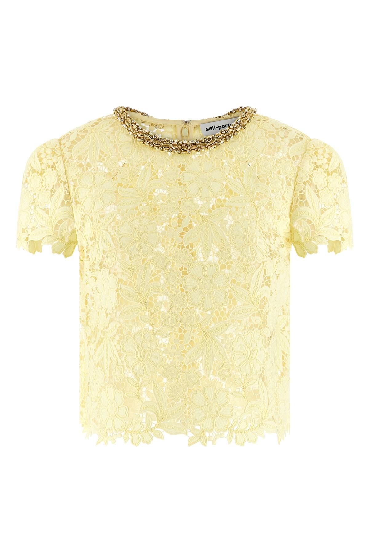 SELF PORTRAIT Top 'Yellow Lace'