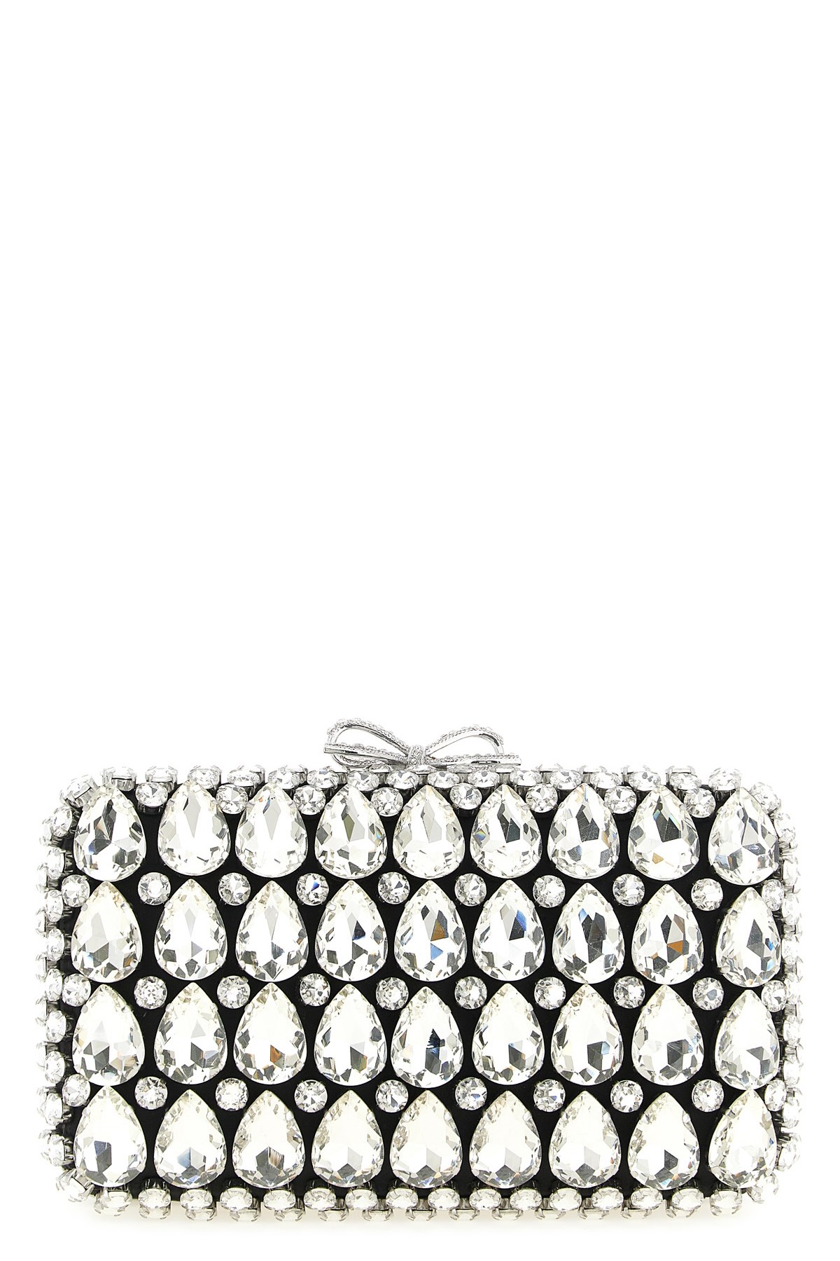 'Black Satin Crystal' Clutch