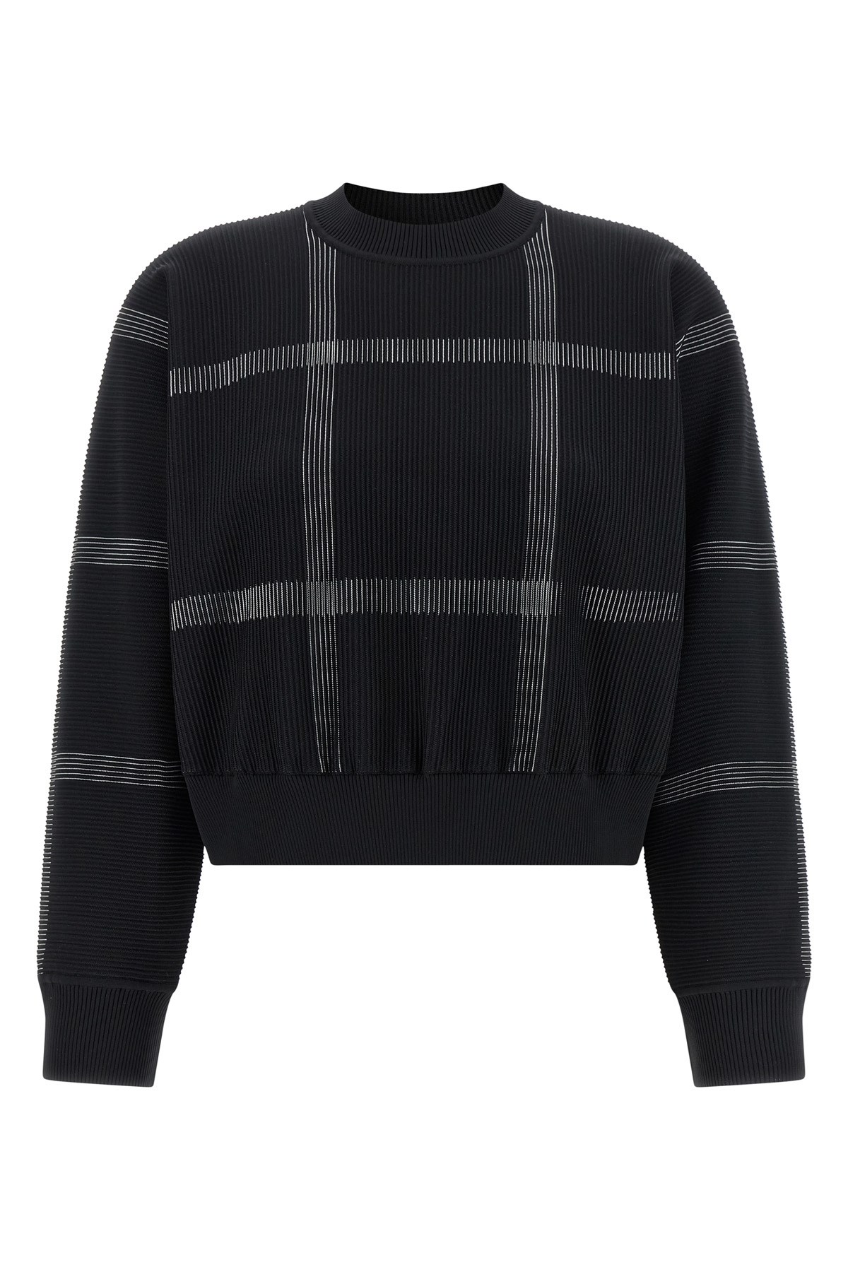 Issey Miyake 'crossing Knit' Sweater In Black