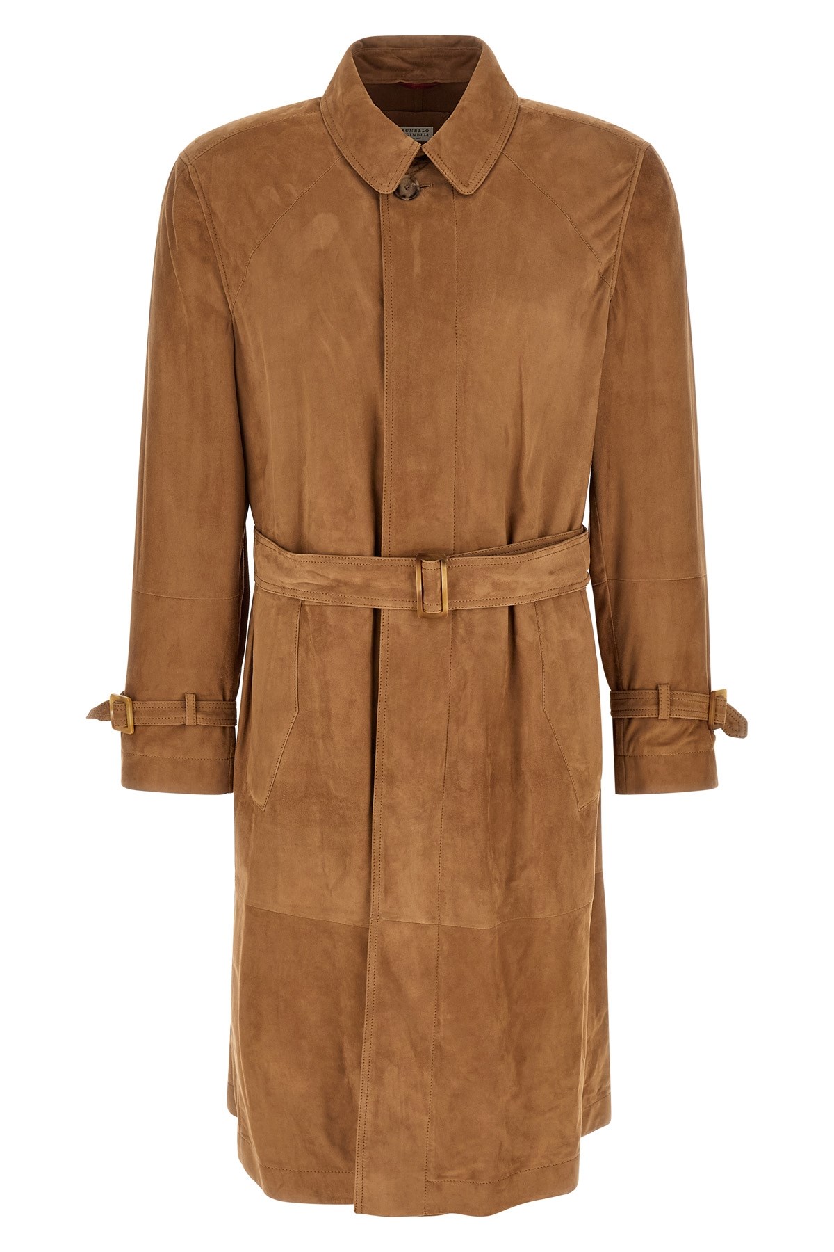 Suede Trench Coat