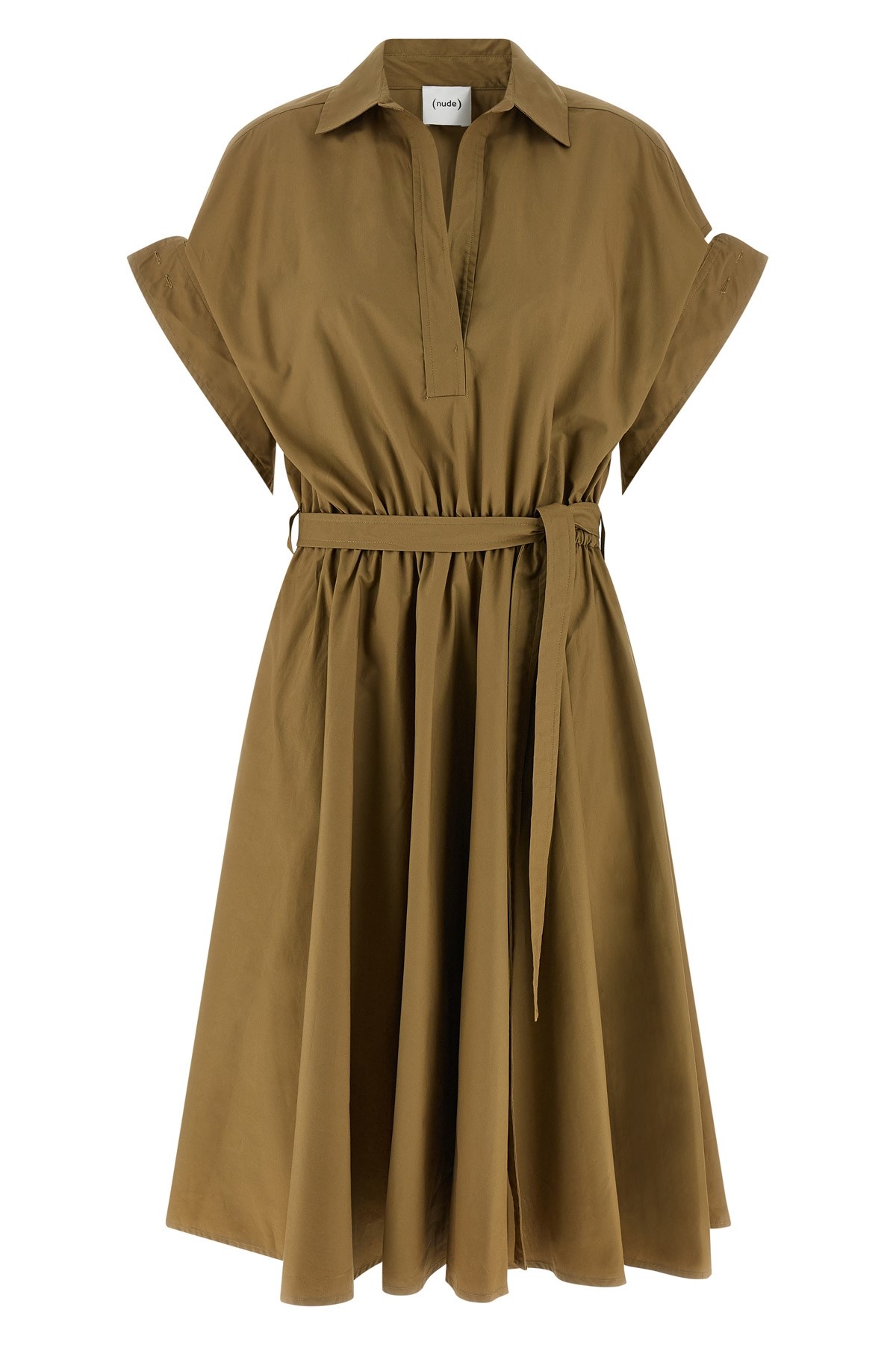 Nude Chemisier Dress In Green