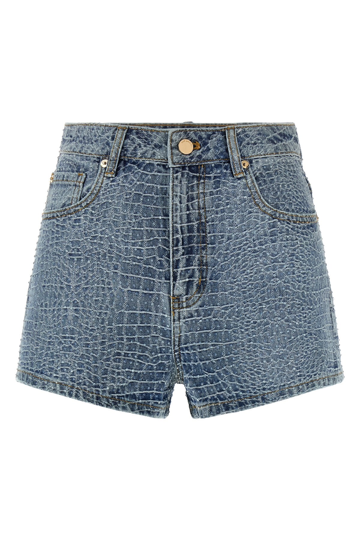 Self-portrait 'rhinestone' Shorts In Blue