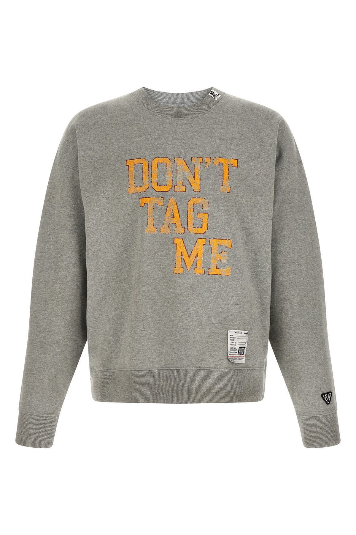 MAISON MIHARA YASUHIRO Sweatshirt "Don't Tag Me"　MAISON MIHARA YASUHIRO スウェットシャツ「Don't Tag Me」 MAISON
