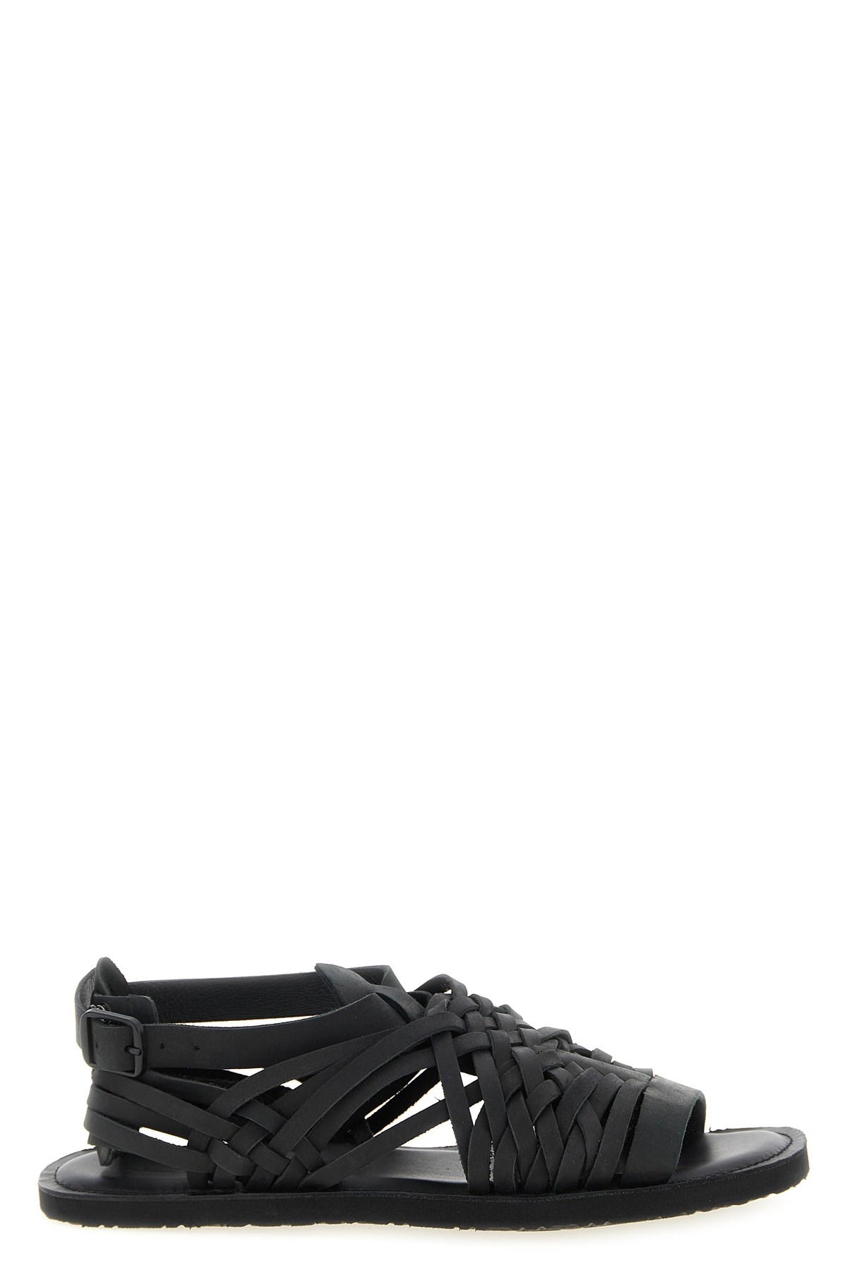 YOHJI YAMAMOTO Geflochtene Ledersandalen YOHJI