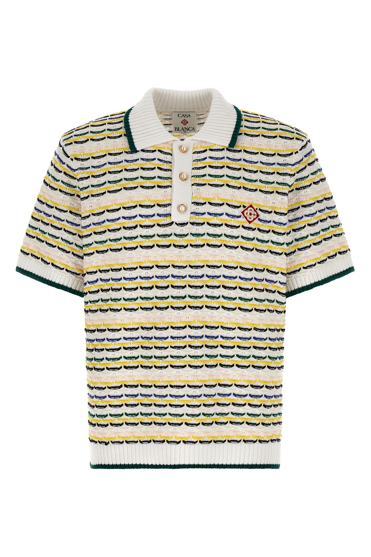CASABLANCA Polohemd "Tuck Stitch"　カサブランカ ポロシャツ「タックステッチ」 CASABLANCA