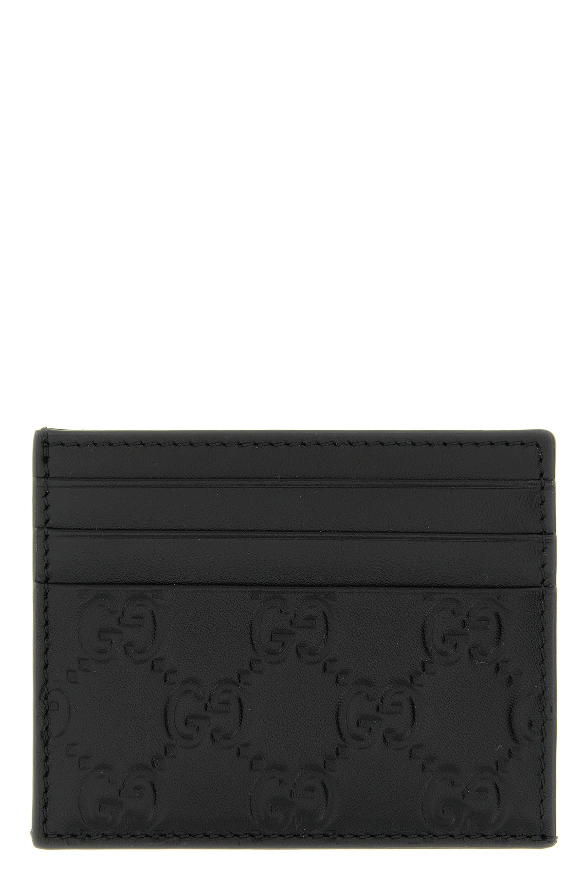 Gucci 'gg Emblem' Card Holder In Black