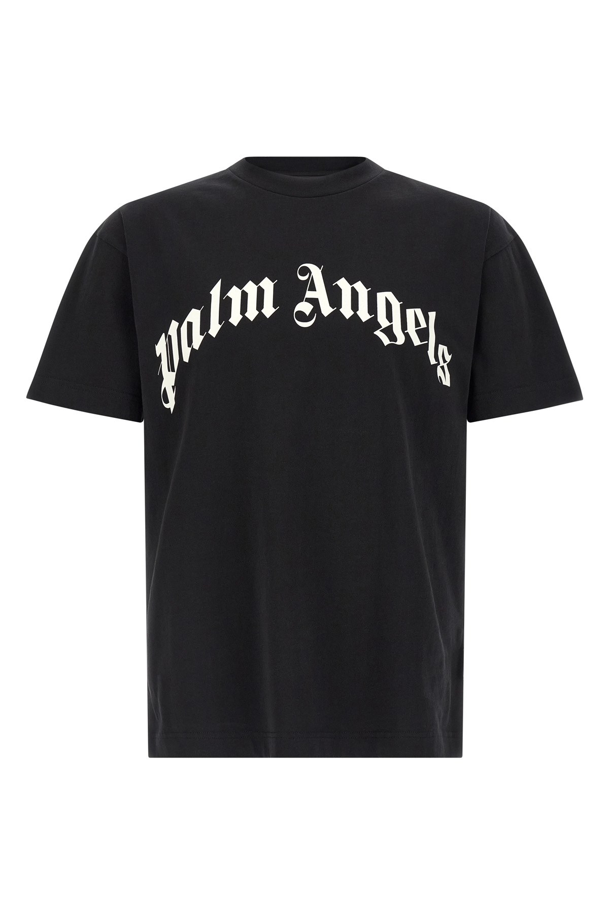 PALM ANGELS T-Shirt "Curved Logo"　PALM ANGELS Tシャツ「カーブドロゴ」 PALM