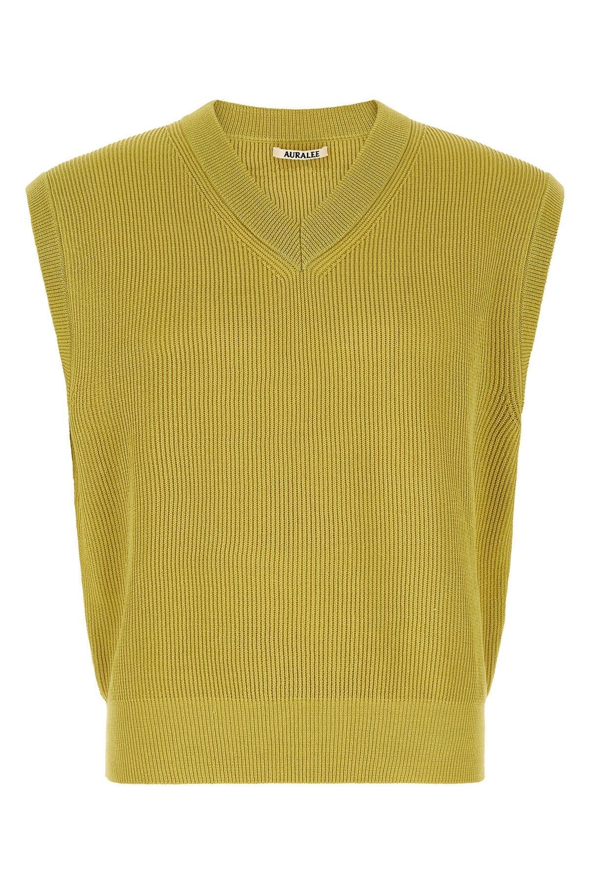 AURALEE Gerippte Strickweste　AURALEE リブニットベスト AURALEE