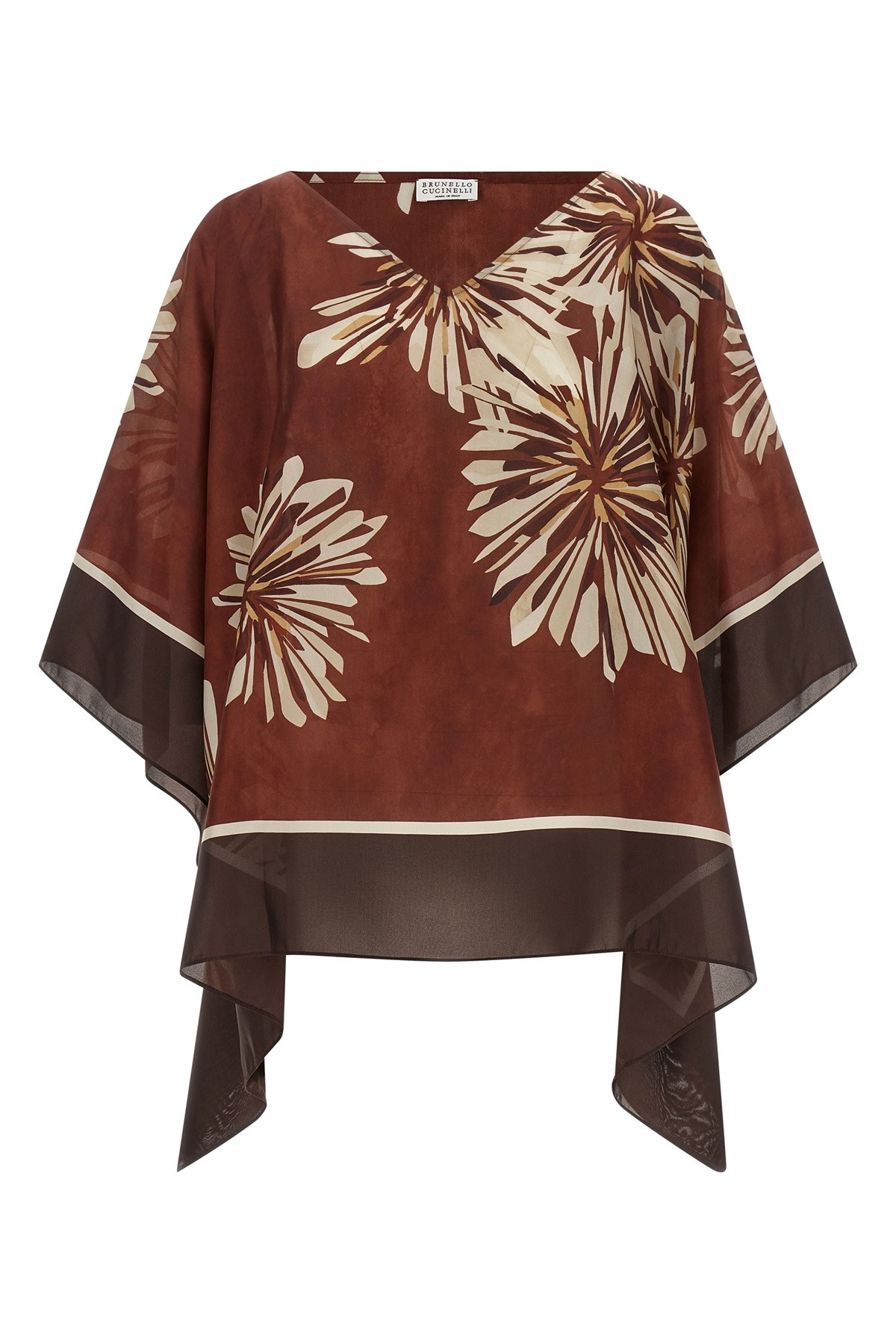 BRUNELLO CUCINELLI Blusa-Foulard Seta