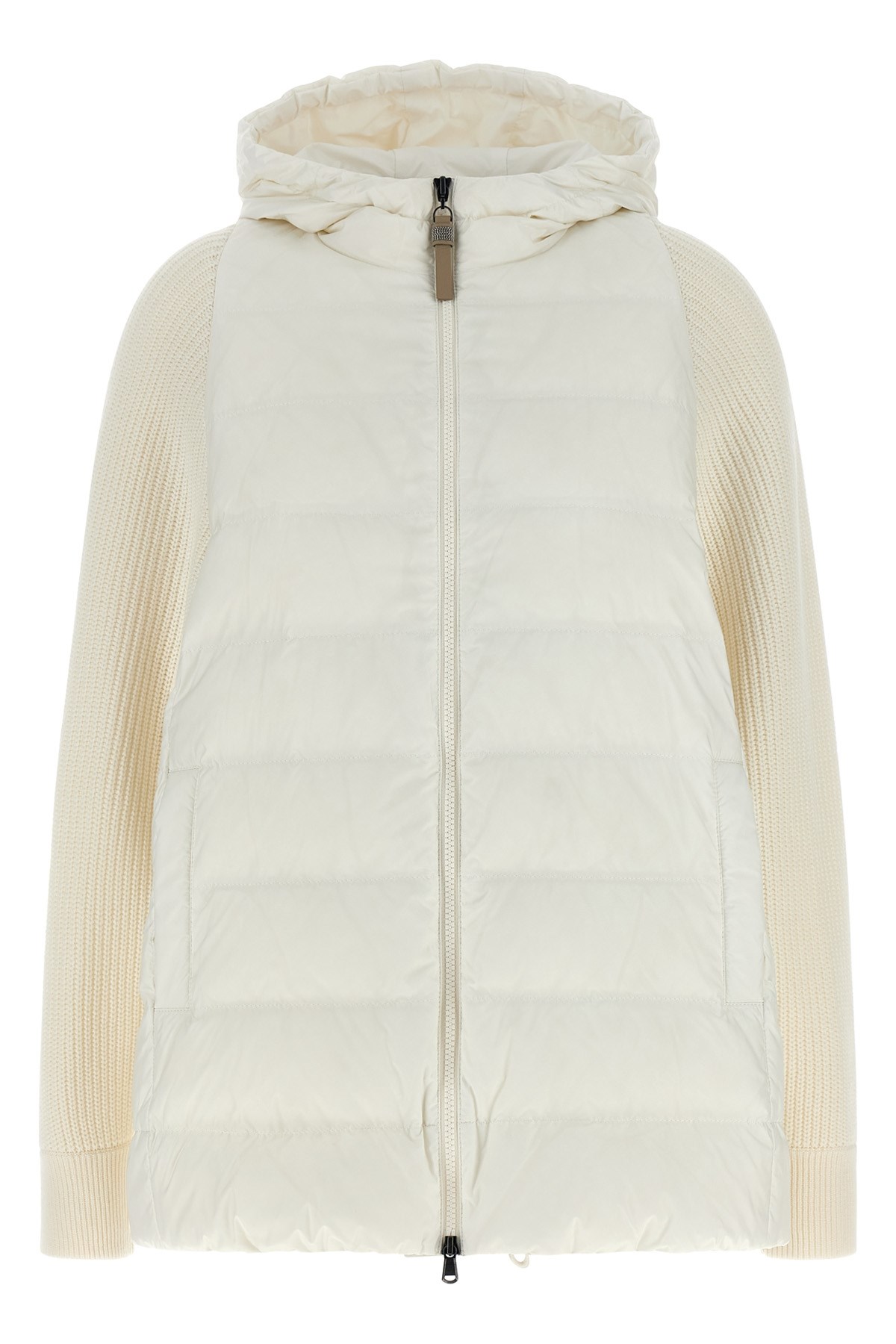 'Shiny Zipper Pull' Down Jacket - Size 38 IT