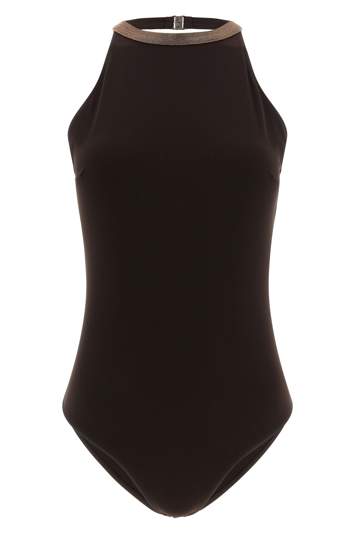 BRUNELLO CUCINELLI BRUNELLO CUCINELLI Einteiliger Badeanzug "Precious Collar"　BRUNELLO CUCINELLI ワンピース水着「プレシャスカラー」