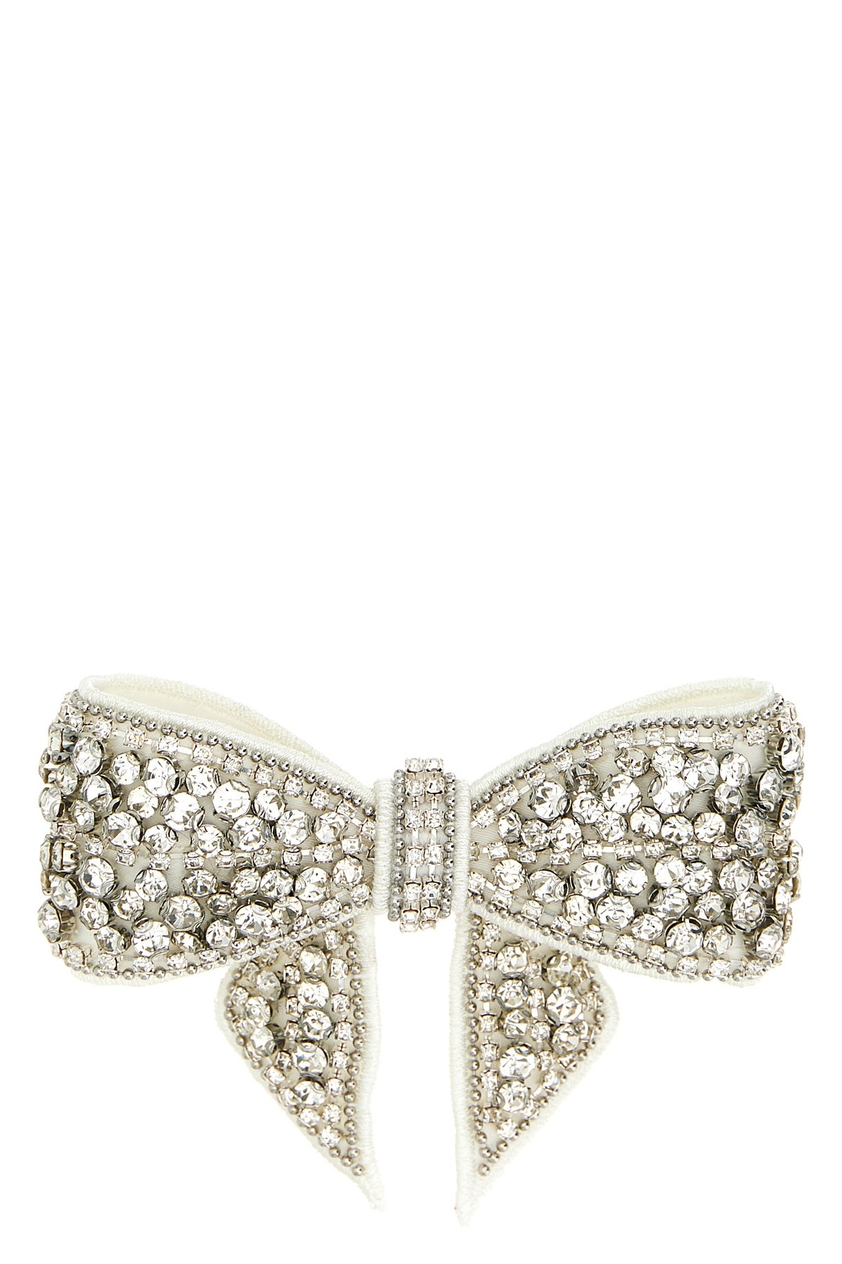 'Crystal Embellished Bow' Hair Clip - Size U