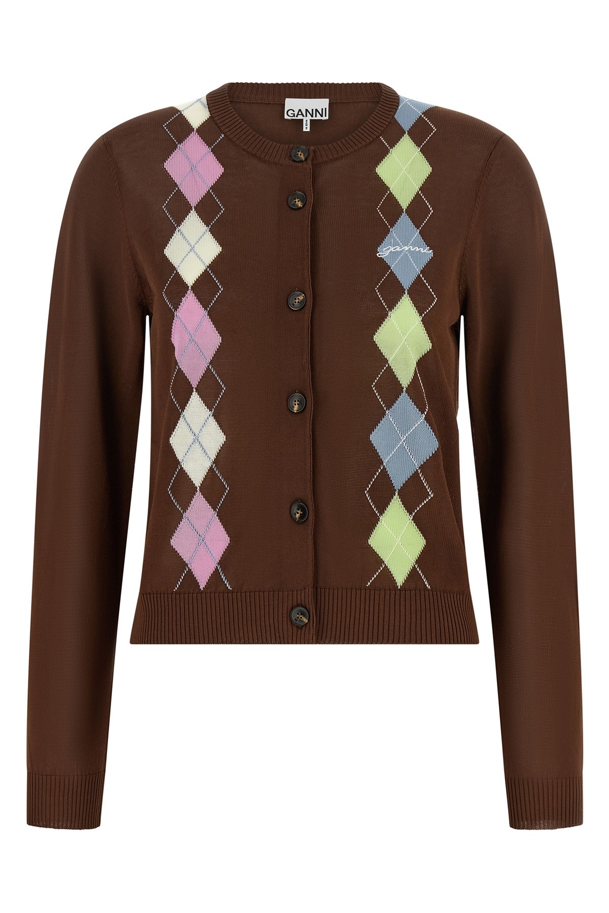GANNI Cardigan "Argyle"　GANNI カーディガン「アーガイル」 GANNI