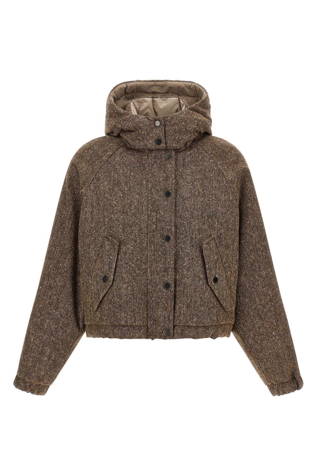 BRUNELLO CUCINELLI Donegal Tweed Down Jacket