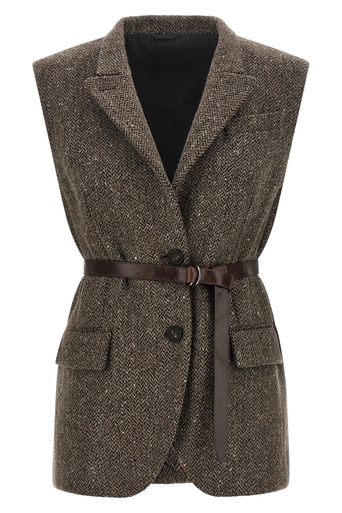 BRUNELLO CUCINELLI Mélange Wool Vest