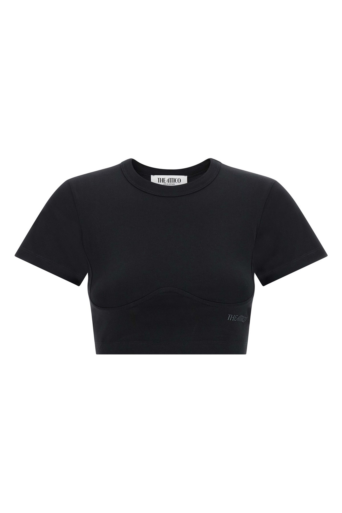 THE ATTICO Bustier Crop T-Shirt