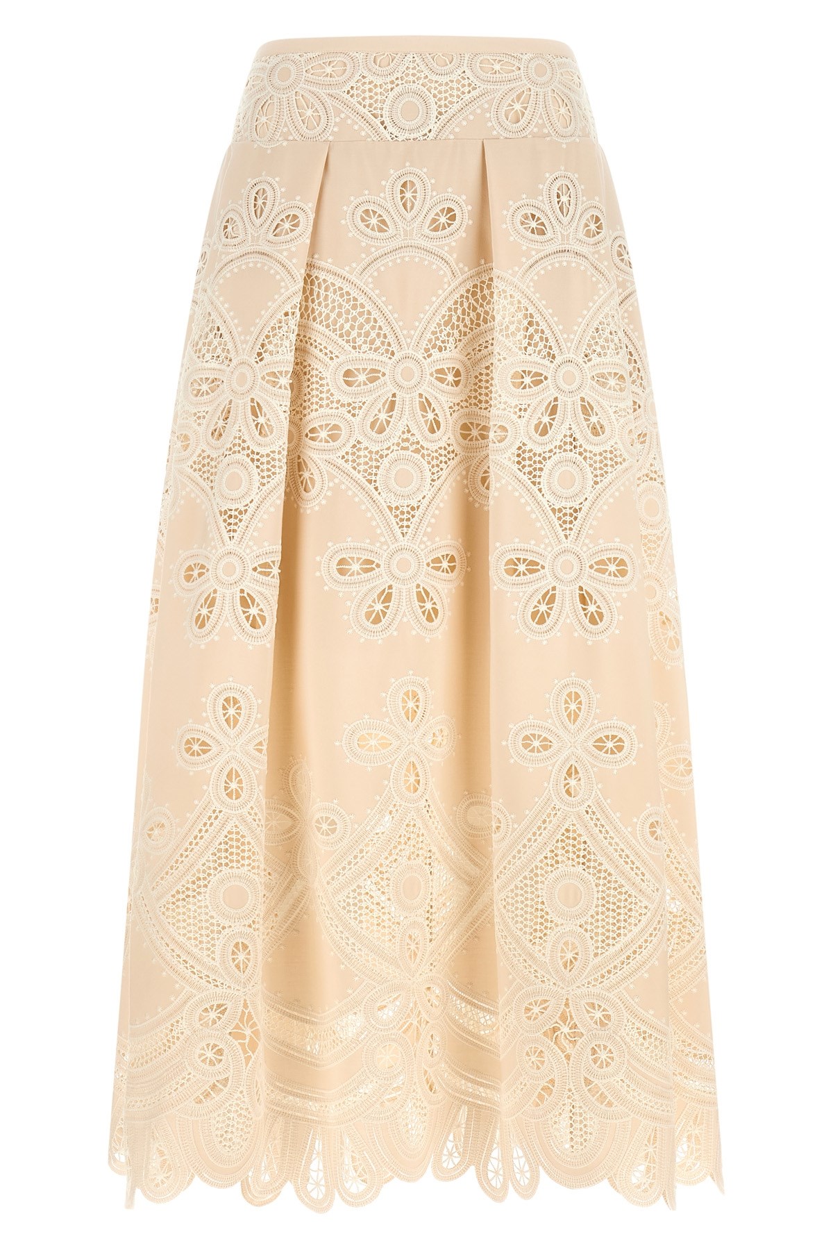 ELIE SAAB Carving Embroidery Skirt