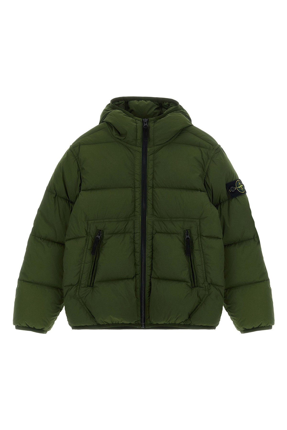 STONE ISLAND JUNIOR Parka "Badge Logo" STONE