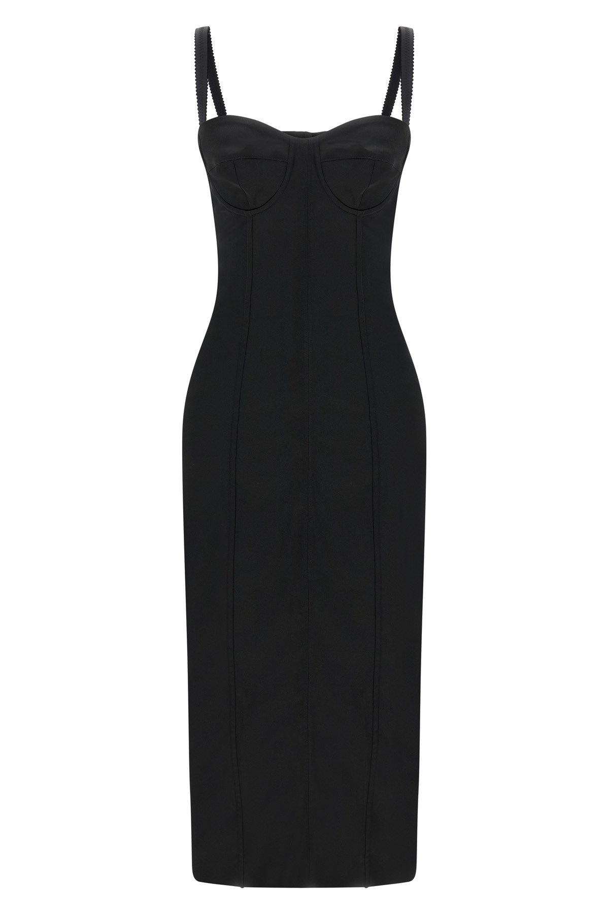 Dolce & Gabbana 'black Sicily' Bra Corset Dress