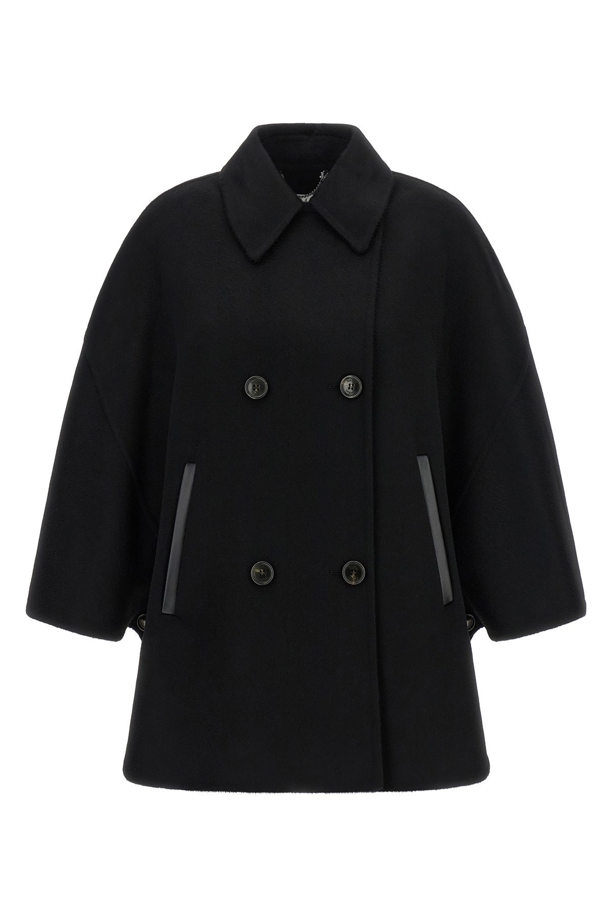 Max Mara 'mxaospite' Cape In Black