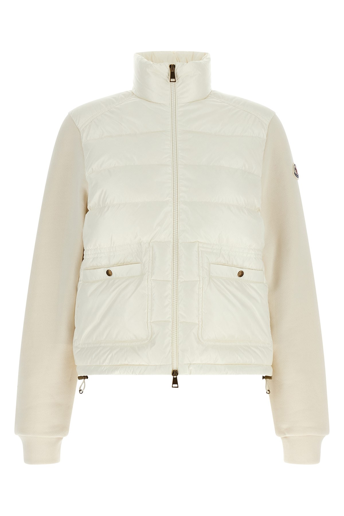 Moncler Two-material Cardigan In White