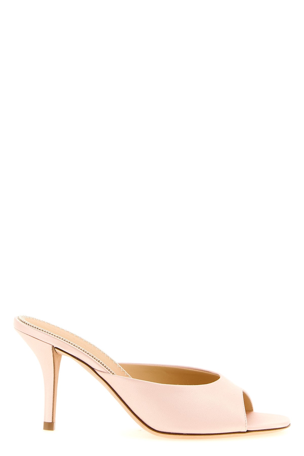 Magda Butrym Satin Mules In Pink