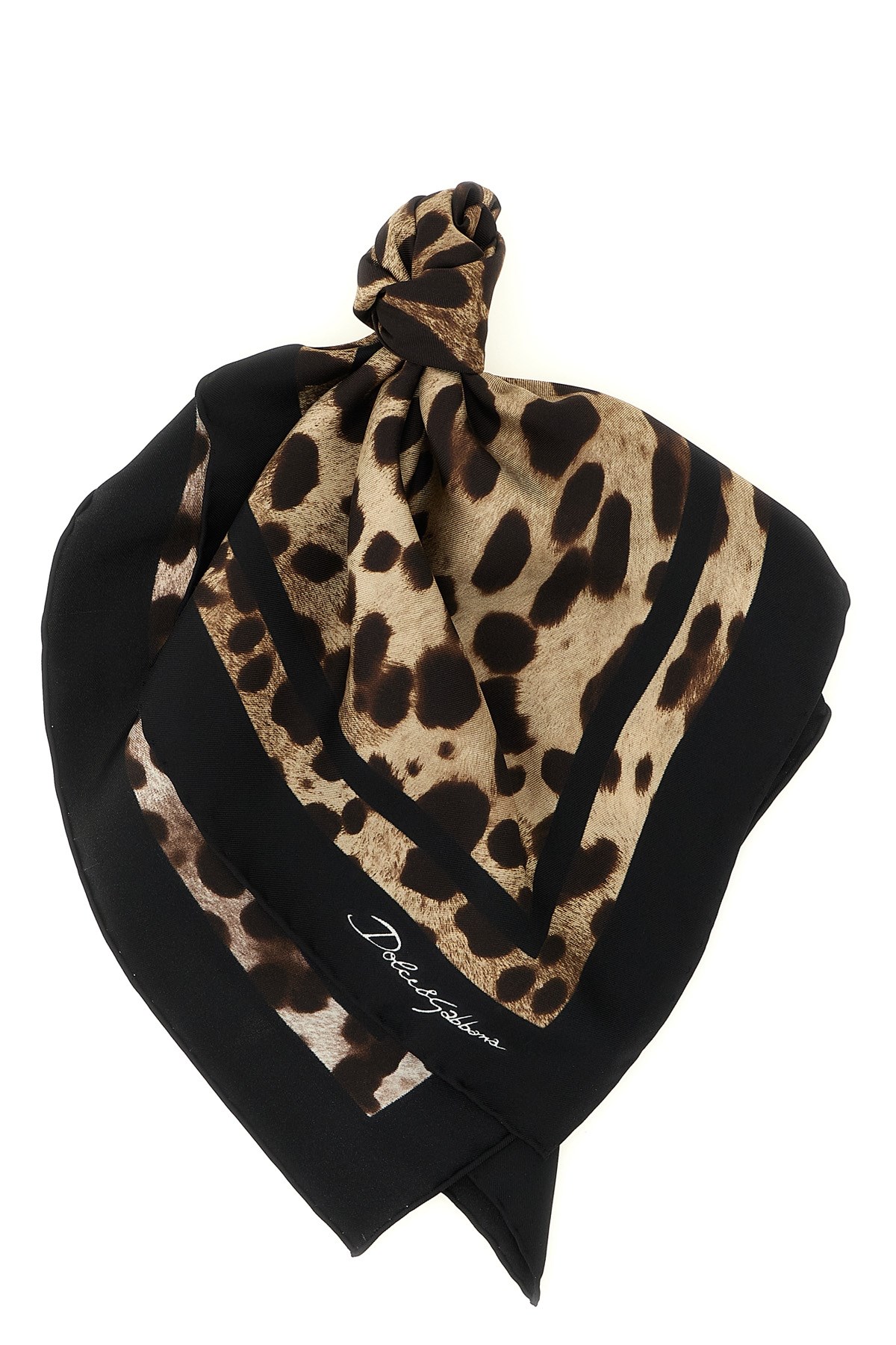 DOLCE & GABBANA Leopard-Print Scarf