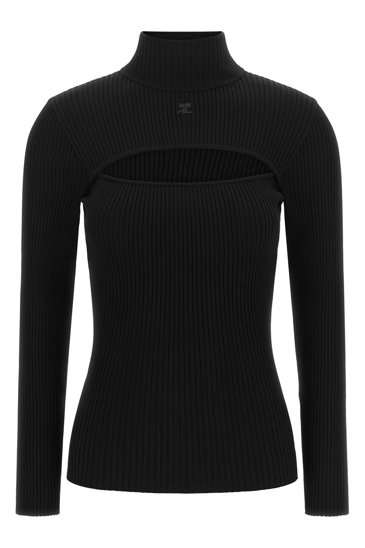 COURREGES Pullover Mit Cut-Out　COURREGES プルオーバーミット カットアウト COURREGES