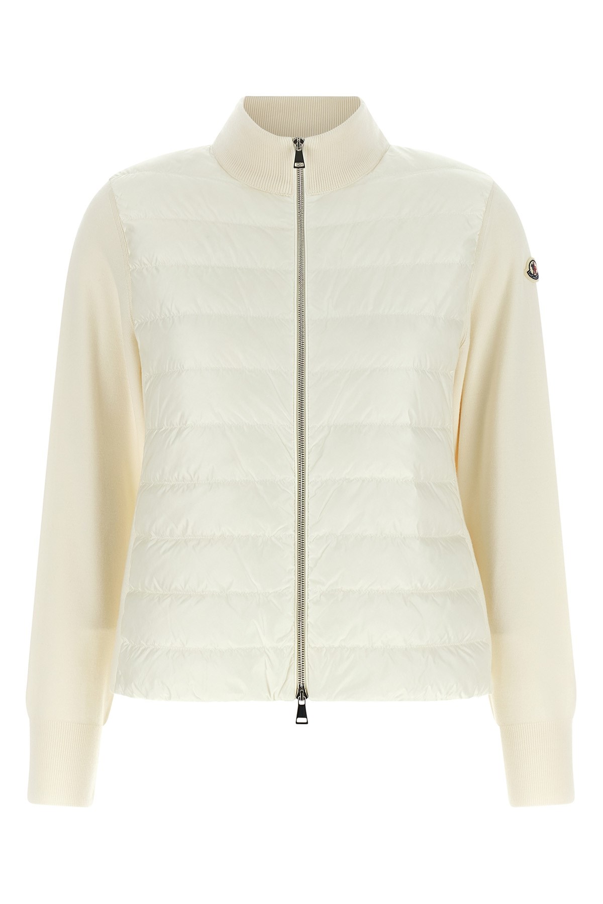 Moncler Padded Cardigan In White