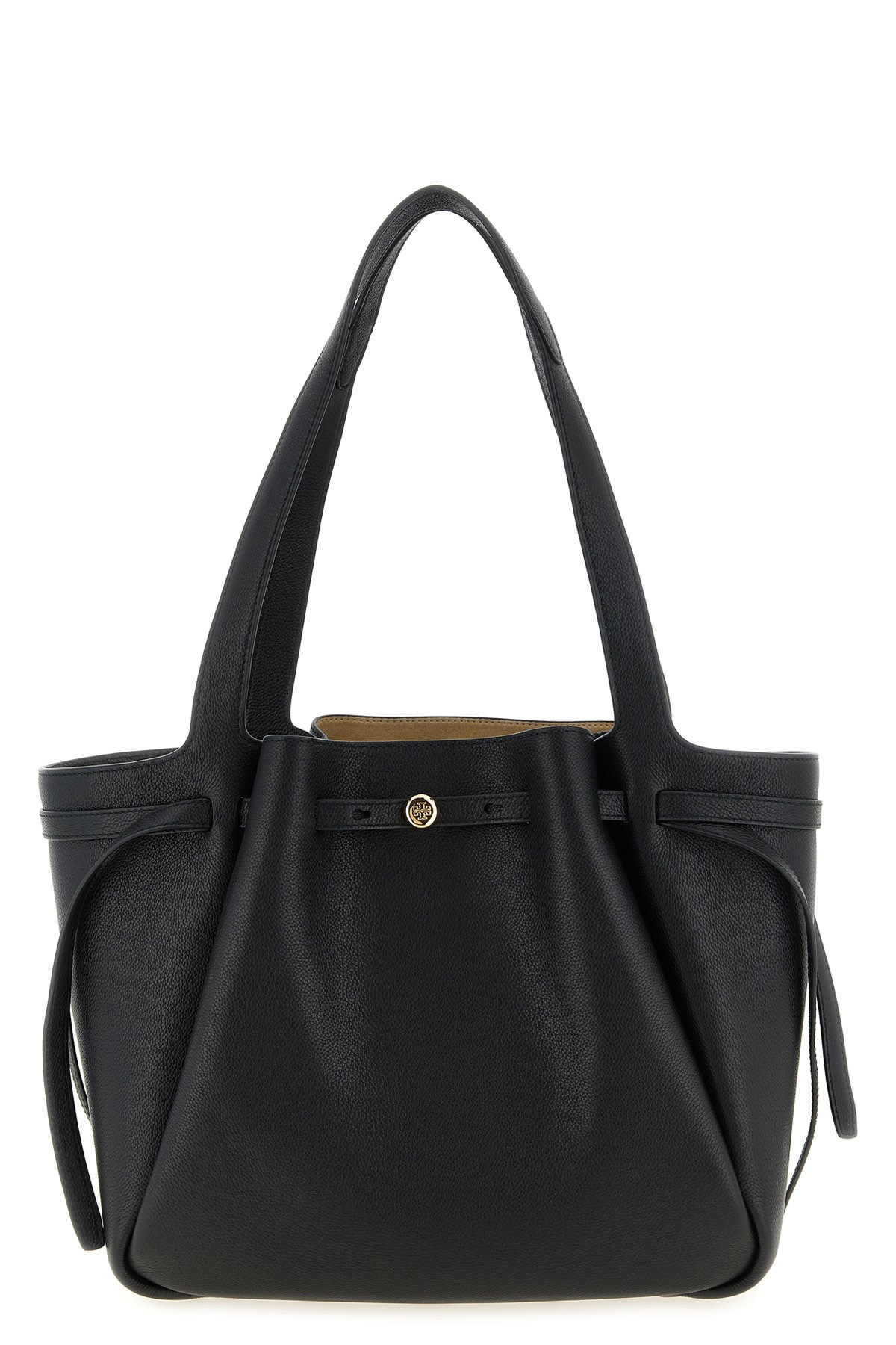 Tory Burch 'romy Tote' Shopping Bag In Black